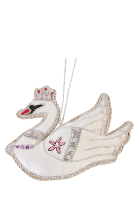 Swan with a Crown Ornament
